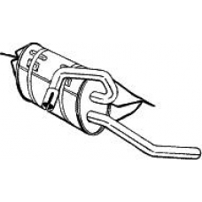 235-157 BOSAL Глушитель выхлопных газов конечный