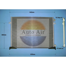 16-1356A AUTO AIR GLOUCESTER Конденсатор, кондиционер