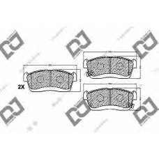 BP1439 DJ PARTS Комплект тормозных колодок, дисковый тормоз