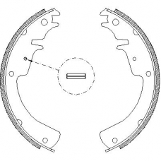 4010.01 REMSA Комплект тормозных колодок