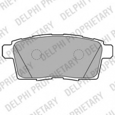 LP2052 DELPHI Комплект тормозных колодок, дисковый тормоз
