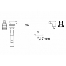 0 986 356 970 BOSCH Комплект проводов зажигания