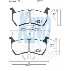 BP-4503 KAVO PARTS Комплект тормозных колодок, дисковый тормоз