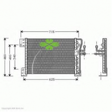 94-6045 KAGER Конденсатор, кондиционер