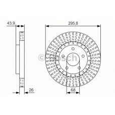 0 986 479 U24 BOSCH Тормозной диск