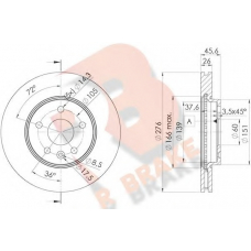 78RBD21559 R BRAKE Тормозной диск