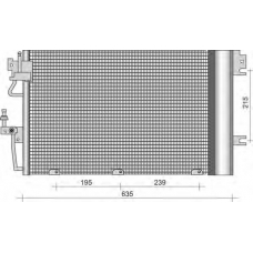 350203255000 MAGNETI MARELLI Конденсатор, кондиционер