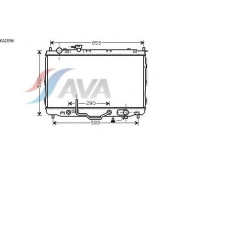 KA2096 AVA Радиатор, охлаждение двигателя