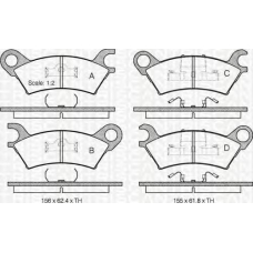 8110 50112 TRIDON Brake pads - front