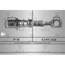8936 Malo Тормозной шланг