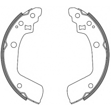 Z4241.00 WOKING Комплект тормозных колодок