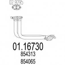 01.16730 MTS Труба выхлопного газа