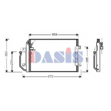 122450N AKS DASIS Конденсатор, кондиционер