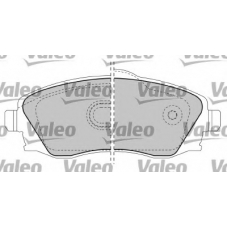 597332 VALEO Комплект тормозных колодок, дисковый тормоз