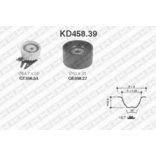 KD458.39 SNR Комплект ремня грм