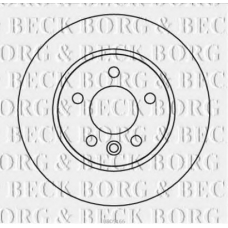 BBD5166 BORG & BECK Тормозной диск