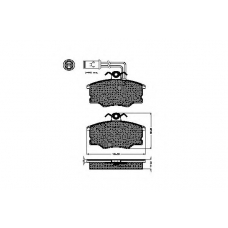 30965 SPIDAN Комплект тормозных колодок, дисковый тормоз
