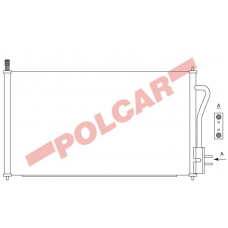 3201K81X POLCAR Skraplacze klimatyzacji