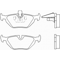 P 06 025 BREMBO Комплект тормозных колодок, дисковый тормоз