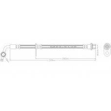 3439 REMKAFLEX Тормозной шланг