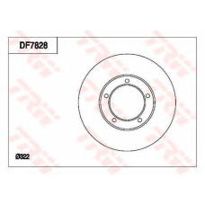 DF7828 TRW Тормозной диск