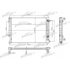 PRS3011 PATRON Радиатор, охлаждение двигателя