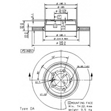 09.9352.11 BREMBO Тормозной диск