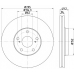 MDC2049 MINTEX Тормозной диск