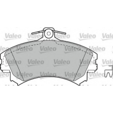 598493 VALEO Комплект тормозных колодок, дисковый тормоз