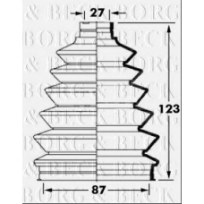 BCB6022 BORG & BECK Пыльник, приводной вал