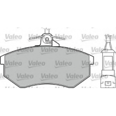 551005 VALEO Комплект тормозных колодок, дисковый тормоз