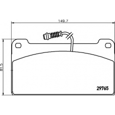 8DB 355 005-451 HELLA PAGID Комплект тормозных колодок, дисковый тормоз