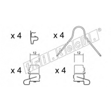 KIT.062 fri.tech. Комплектующие, колодки дискового тормоза