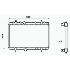 RM0803 EQUAL QUALITY Радиатор, охлаждение двигателя