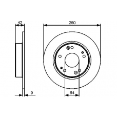 0 986 479 451 BOSCH Тормозной диск