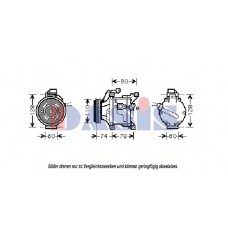851014N AKS DASIS Компрессор, кондиционер