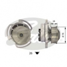 WP0060 GATES Водяной насос