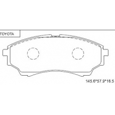 KD2759 ASIMCO Комплект тормозных колодок, дисковый тормоз