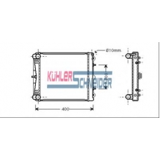 0802001 KUHLER SCHNEIDER Радиатор, охлаждение двигател