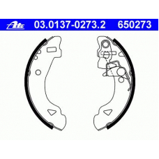 03.0137-0273.2 ATE Комплект тормозных колодок