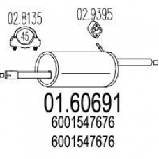 01.60691 MTS Глушитель выхлопных газов конечный