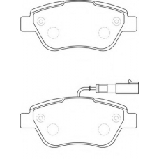 FD7280A NECTO Комплект тормозных колодок, дисковый тормоз