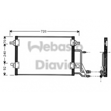 82D0225184A WEBASTO Конденсатор, кондиционер