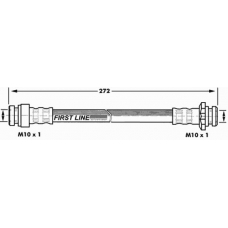 FBH7164 FIRST LINE Тормозной шланг