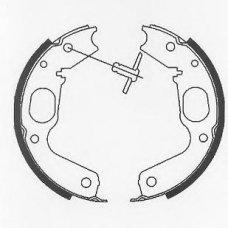 BS1096 QUINTON HAZELL Комплект тормозных колодок, стояночная тормозная с
