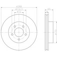 8DD 355 109-391 HELLA PAGID Тормозной диск