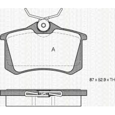 8110 10503 TRIDON Brake pads - rear