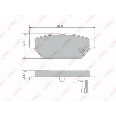 BD5516 LYNX Дисковые тормозные колодки advics