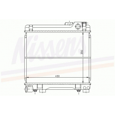 60655 NISSENS Радиатор, охлаждение двигателя