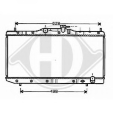 8500190 DIEDERICHS Радиатор, охлаждение двигателя